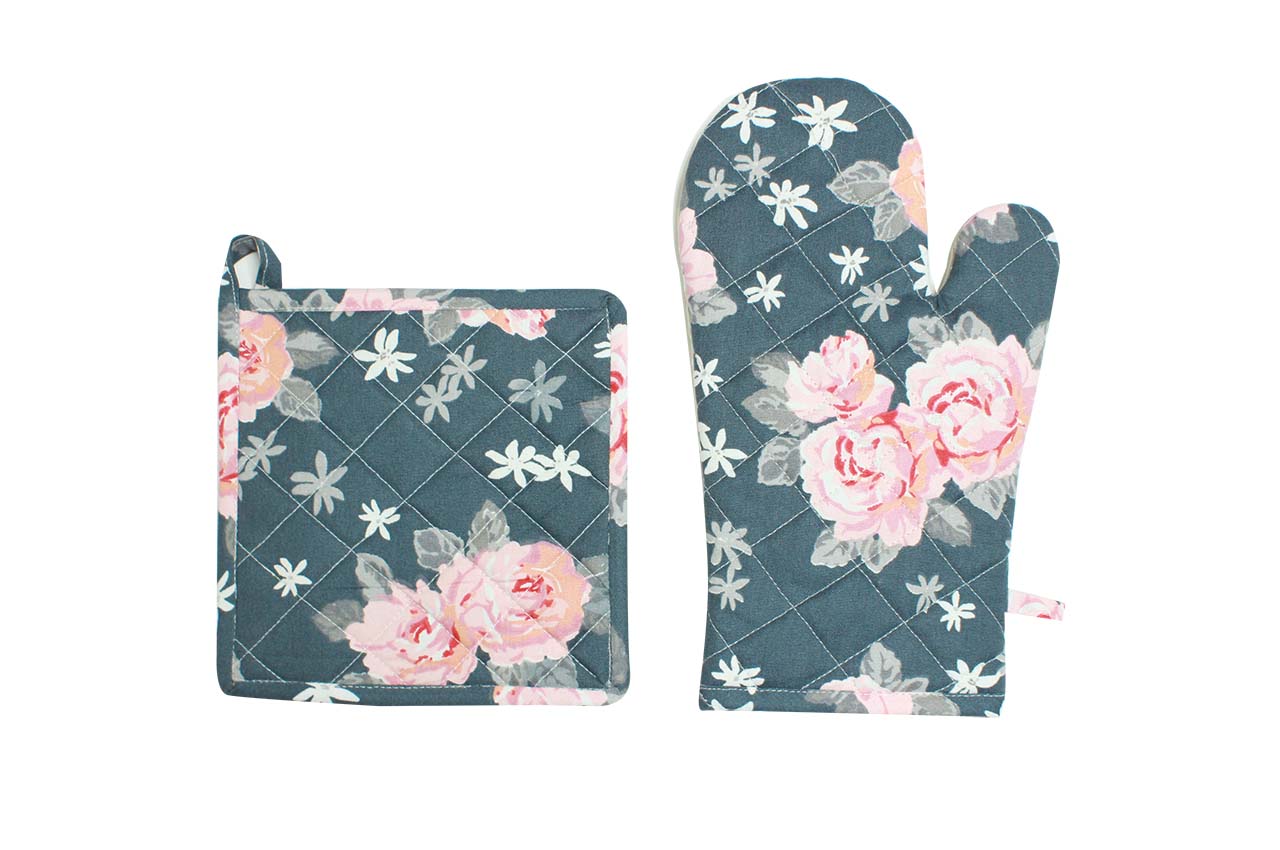 Rosary Set of Oven Glove & Pot Holder